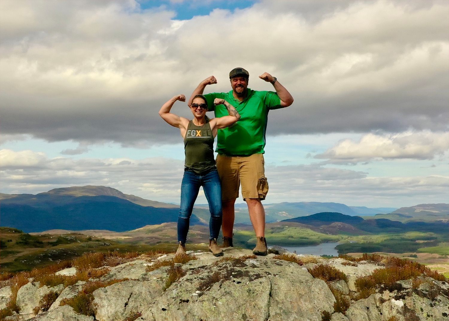 Randy Santel and Katrina Eats Kilos on Highlands tour