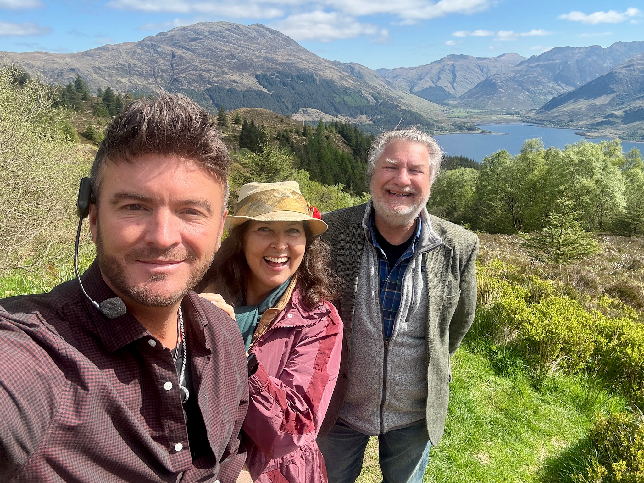 Couple on honeymoon with Luke Skye-Walker in the Highlands